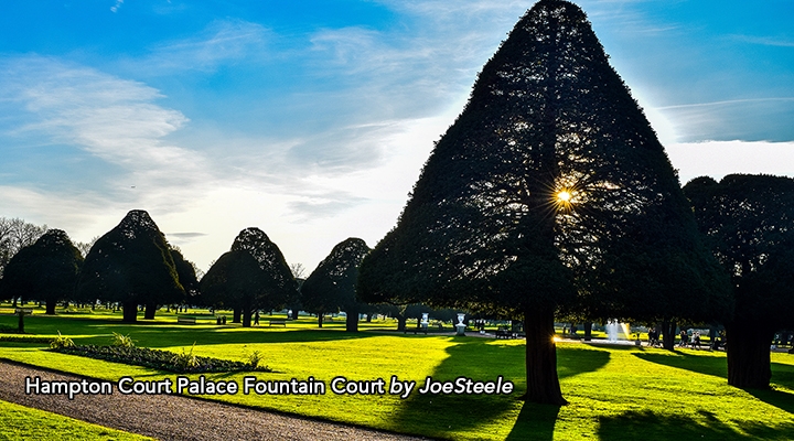 Hampton Court Palace Fountain Court by Joe Steele