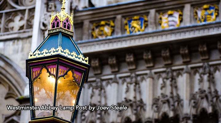 Westminster Abbey Lamp Post by Joe Steele